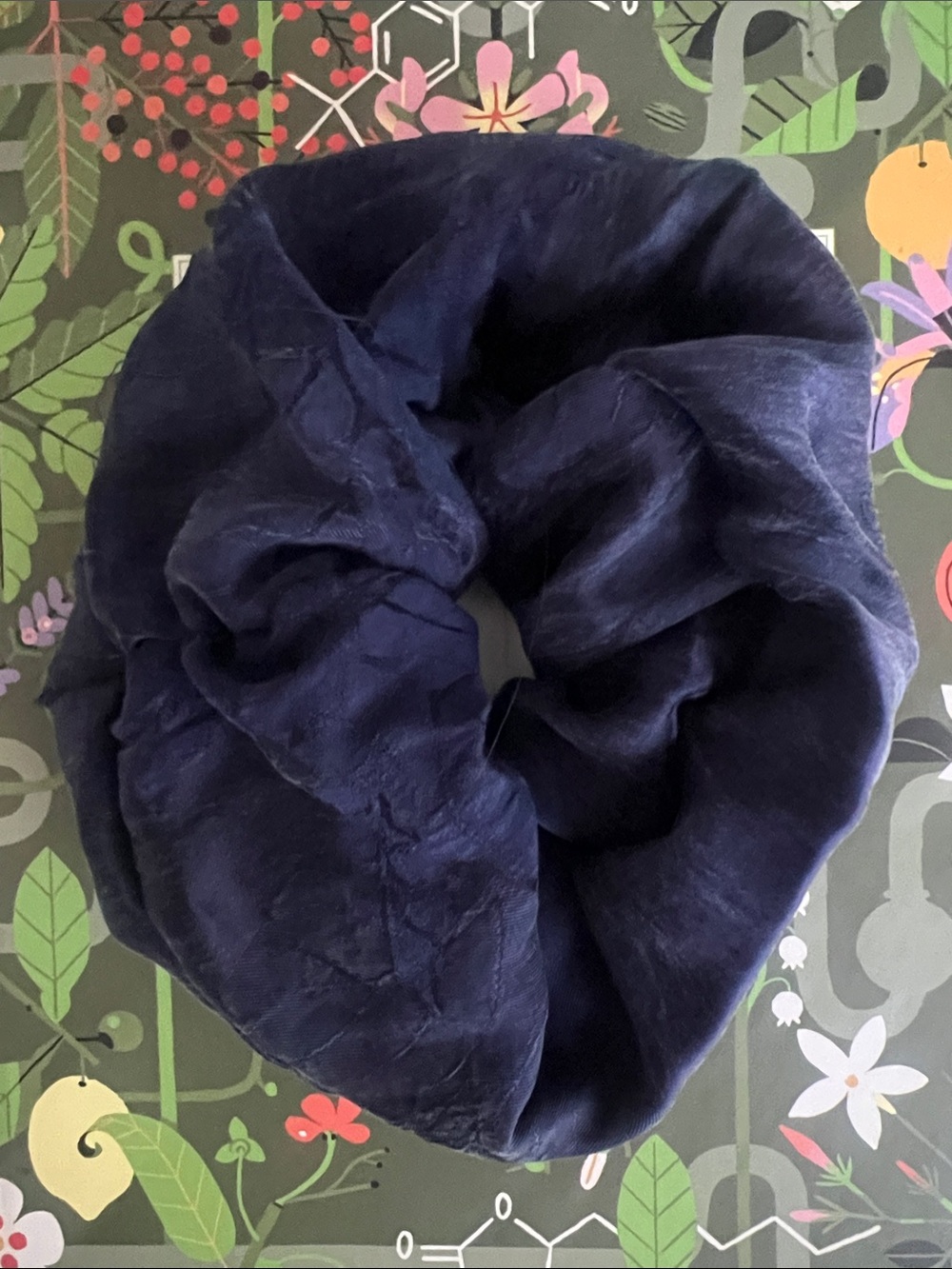 Large Navy Scrunchie - Women Accessories